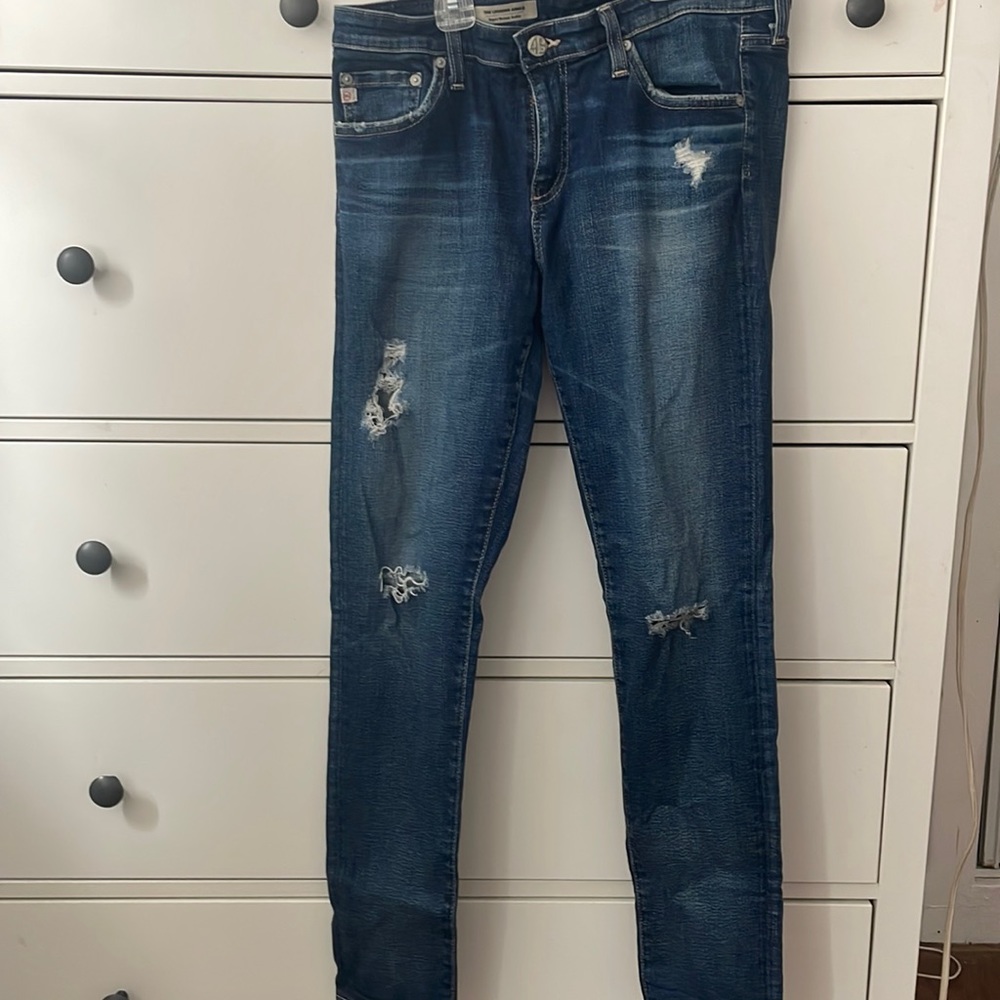 AG Adriano Goldschmied AG-ED The Legging Ankle Super Skinny Dark Wash Jeans 30